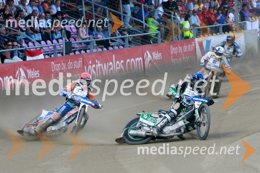 Chris Harris (Velika Britanija), Greg Hancock (ZDA), Jason Crump (Avstralija) in Friderik Lindgren (Švedska)Speedway, SGP 2010, VN Hrvaške  2010
