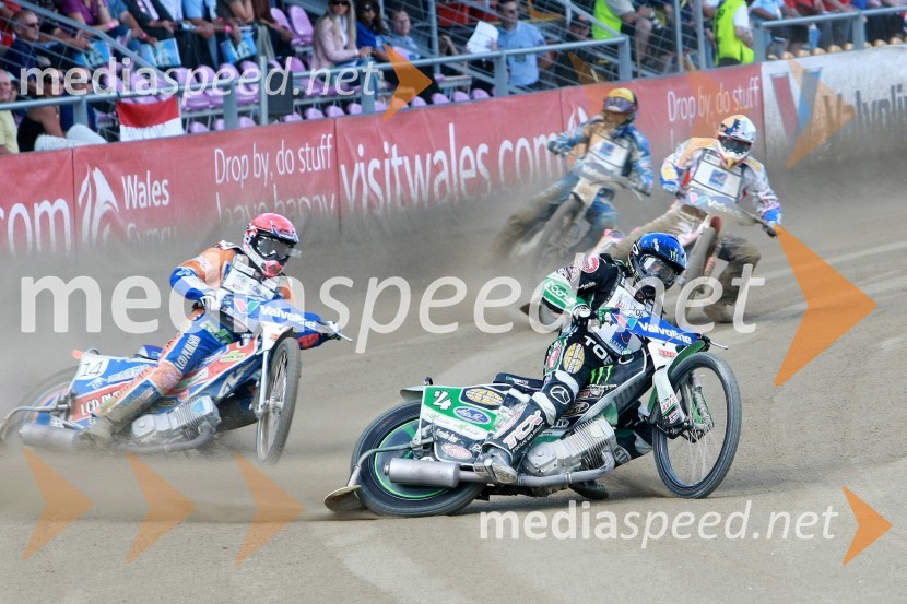 Chris Harris (Velika Britanija), Greg Hancock (ZDA), Jason Crump (Avstralija) in Friderik Lindgren (Švedska)Speedway, SGP 2010, VN Hrvaške  2010