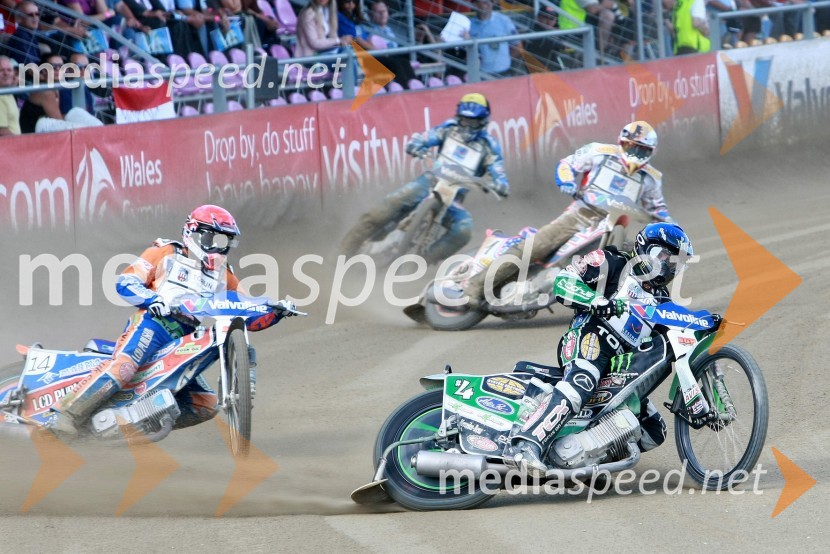 Chris Harris (Velika Britanija), Greg Hancock (ZDA), Jason Crump (Avstralija) in Friderik Lindgren (Švedska)Speedway, SGP 2010, VN Hrvaške  2010