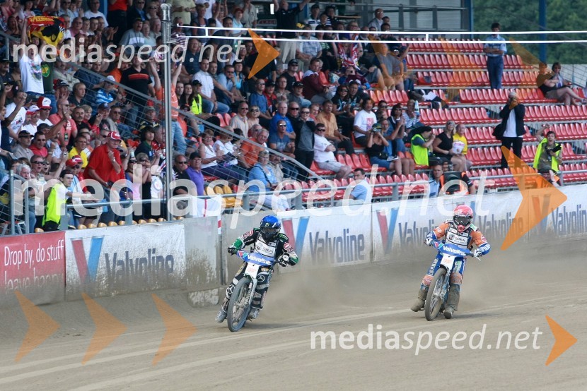 Greg Hancock (ZDA) in Chris Harris (Velika Britanija)Speedway, SGP 2010, VN Hrvaške  2010