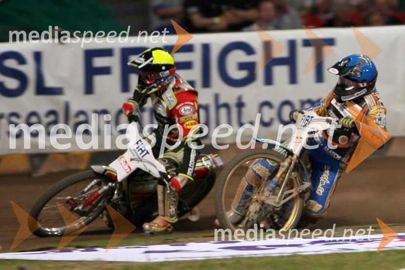 Leigh Adams (Avstralija) in Tony Rickardsson (Švedska)SPEEDWAY GRAND PRIX, VN Velike Britanije 2006, dirka