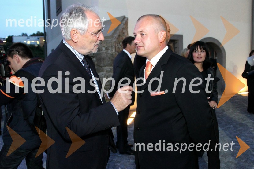 Ivo Vajgl, evroposlanec in  	Franc Kangler, župan Mestne občine MariborLutkovno gledališče Maribor, odprtje