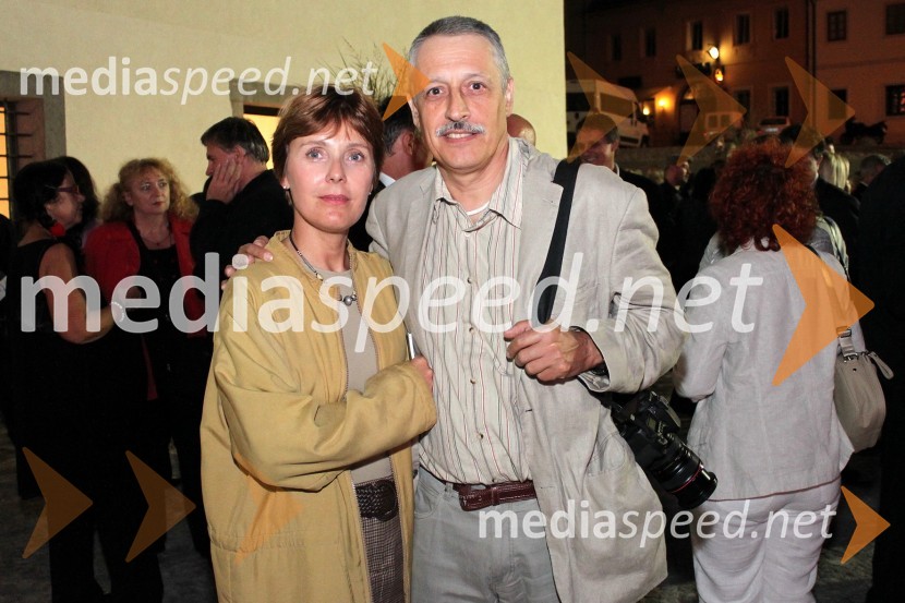 Miha Kacafura, fotograf in soproga IrenaLutkovno gledališče Maribor, odprtje