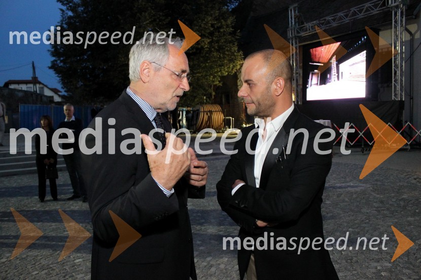 Ivo Vajgl, evroposlanec in Tomaž Pandur, režiserLutkovno gledališče Maribor, odprtje
