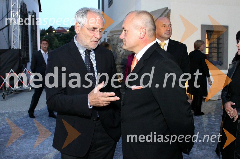 Ivo Vajgl, evroposlanec in Franc Kangler, župan Mestne občine MariborLutkovno gledališče Maribor, odprtje