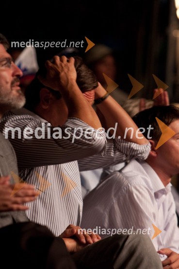 Borut Pahor, predsednik vlade Republike SlovenijeDejan Zavec in Rafal Jackiewicz, dvoboj za ubranitev naslova svetovnega IBF prvaka