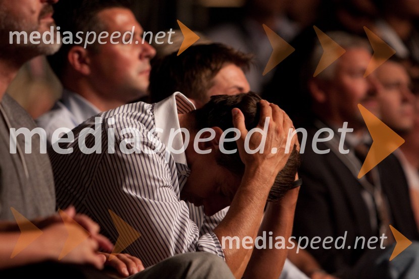 Borut Pahor, predsednik vlade Republike SlovenijeDejan Zavec in Rafal Jackiewicz, dvoboj za ubranitev naslova svetovnega IBF prvaka