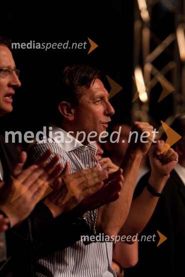 Borut Pahor, predsednik vlade Republike SlovenijeDejan Zavec in Rafal Jackiewicz, dvoboj za ubranitev naslova svetovnega IBF prvaka