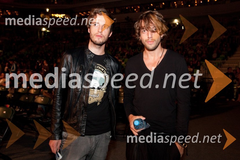 Aljoša Bagola, kreativni direktor in vodja oglaševanja v podjetju Pristop in brat DominikDejan Zavec in Rafal Jackiewicz, dvoboj za ubranitev naslova svetovnega IBF prvaka