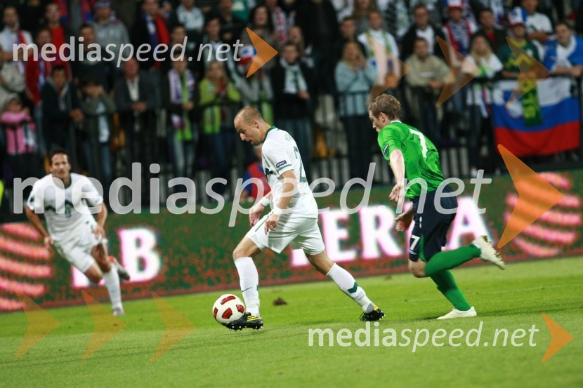 Mišo Brečko, član slovenske nogometne reprezentanceKvalifikacije EP 2012, nogometna tekma Slovenija:Severna Irska