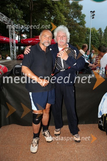 Dragan Bulič, glasbeni urednik na Val 202 in Tomo Jurak, pevecTivoli Cup 2010