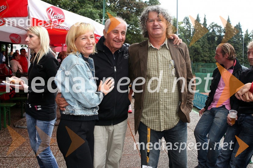Sonja Savnik, Edi Smeh in Nenad Nikolič - Neco, organizator turnirja in direktor športne agencije Nispo,Tivoli Cup 2010