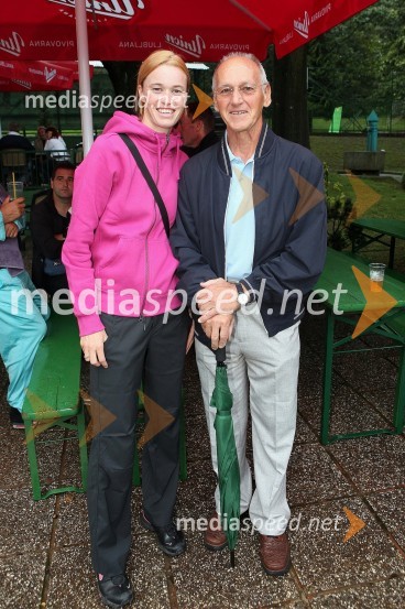 Maja Matevžič, nekdanja tenisačica in Miro Cerar, nekdanji gimnastičar in predsednik Olimpijske akademije ter ambasador za fair playTivoli Cup 2010