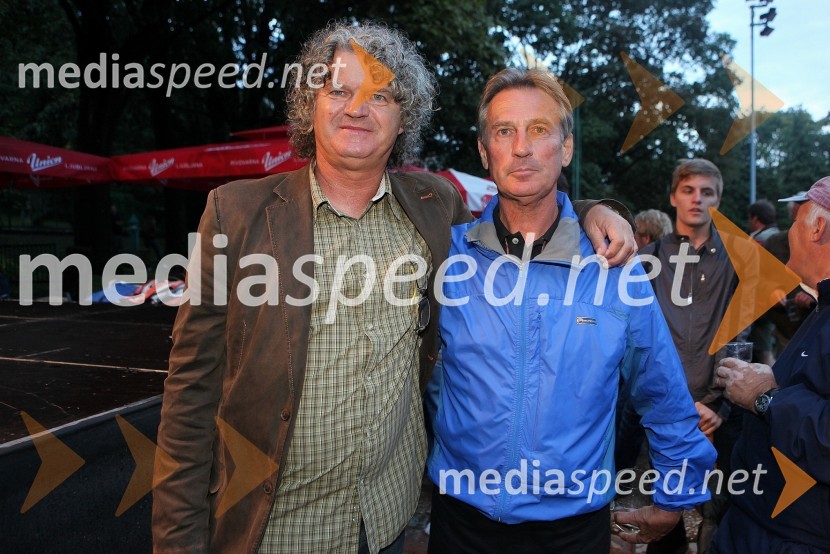 Nenad Nikolič - Neco, organizator turnirja in direktor športne agencije Nispo in Vili Ameršek, nekdanji nogometaš
Tivoli Cup 2010