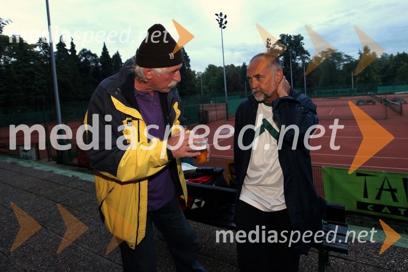 Tomo Jurak, pevec in Dragan Bulič, glasbeni urednik na Val 202Tivoli Cup 2010