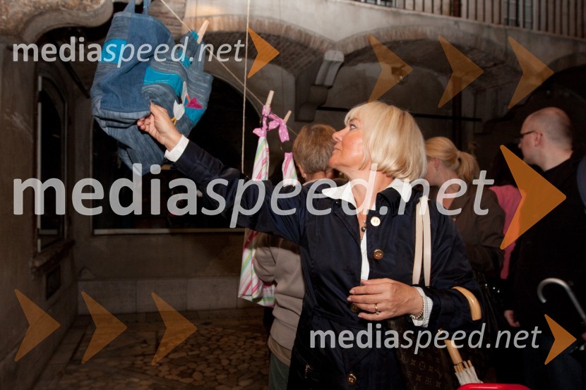 Daniela Čehovin, uvoznica blagovne znamke EscadaOnina manifestacija V pravo smer