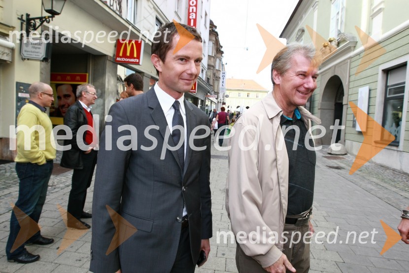 Tomaž Orešič, kandidat za župana Mestne občine Maribor ter dr. Davorin Kračun, profesor na Ekonomsko-poslovni fakulteti Univerze v Mariboru ter nekdanji veleposlanik Slovenije v ZDAStranka LDS odprla štab v Mariboru