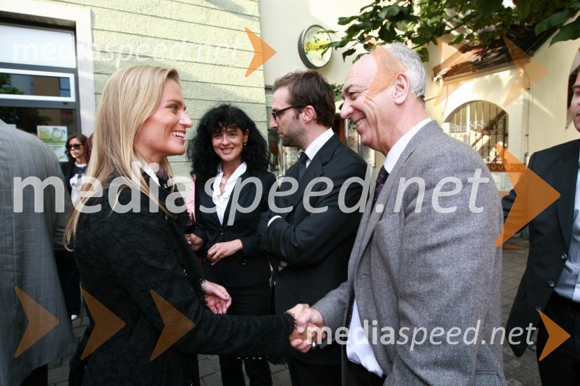 Katarina Kresal, ministrica za notranje zadeve in Janez Ujčič, kandidat za župana Mestne občine MariborStranka LDS odprla štab v Mariboru