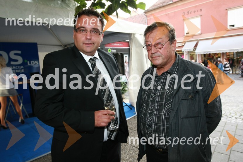Boštjan Zagorac, nekdanji poslanec in mag. Jože Protner, Štajerska gospodarska zbornica MariborStranka LDS odprla štab v Mariboru
