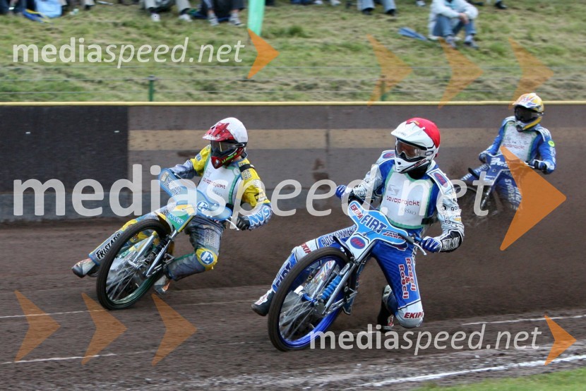 Peter Ljung (Švedska), Matej Žagar (Slovenija) in Jurica Pavlic (Hrvaška)SPEEDWAY, 23. zlati znak občine Krško in pokal Franca Babiča