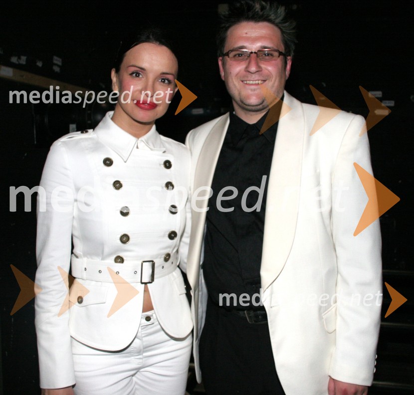 Severina, hrvaška pevka in Pavel Magdič, producentSeverina, dobrodelni koncert