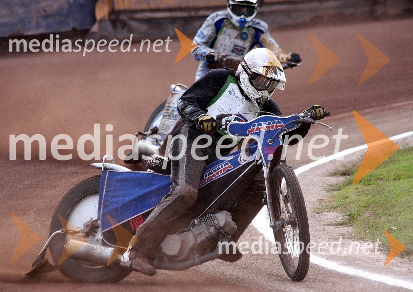 Nejc Malešič (AMTK Ljubljana) in Renato Cvetko (SK Unia Goričan)Speedway, Državno prvenstvo posameznikov, 3. dirka