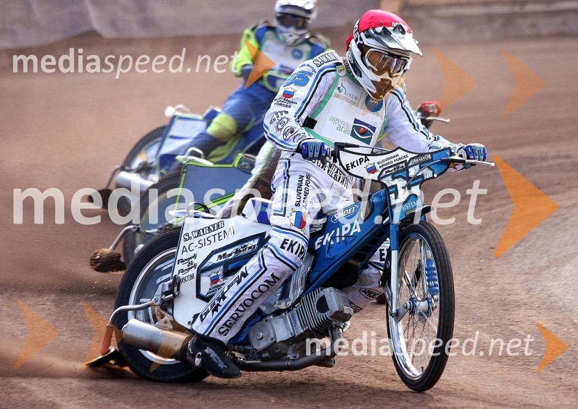 Matej Žagar (AMTK Ljubljana), Aleš Kraljič (AMTK Ljubljana) in Aljoša Remih (AMD Krško)Speedway, Državno prvenstvo posameznikov, 3. dirka