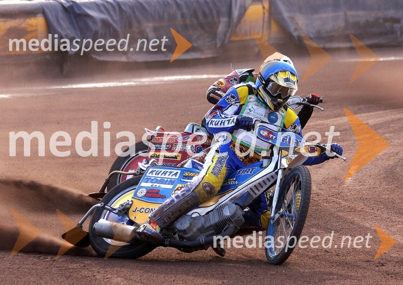 Matic Voldrih (AMTK Ljubljana) in Aleksander Čonda (AMD Krško)Speedway, Državno prvenstvo posameznikov, 3. dirka