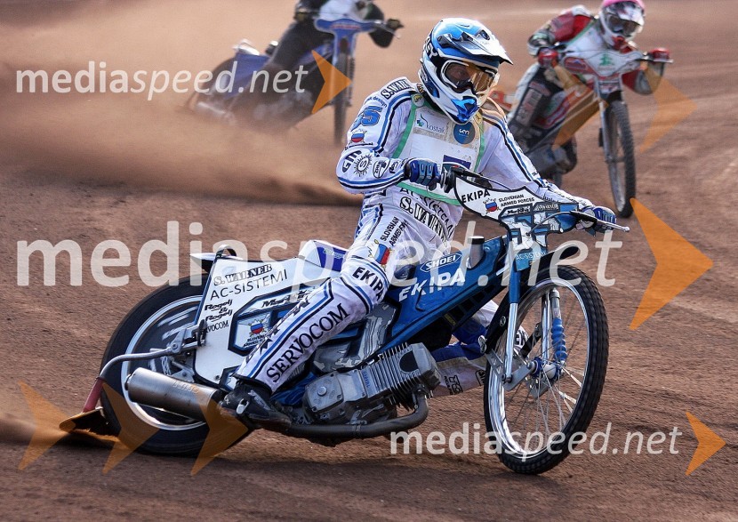 Matej Žagar (AMTK Ljubljana), Samo Kukovica (AMD Krško) in Nejc Malešič (AMTK Ljubljana)Speedway, Državno prvenstvo posameznikov, 3. dirka