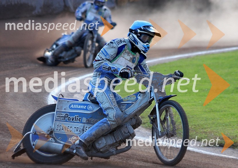 Renato Cvetko (SK Unia Goričan) in Ladislav Vida (ST Lendava)Speedway, Državno prvenstvo posameznikov, 3. dirka