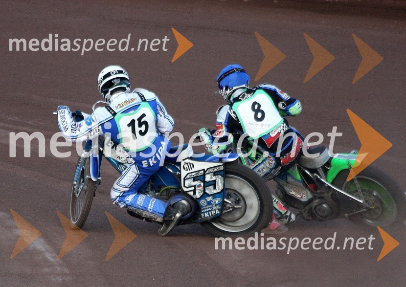 Matej Žagar (AMTK Ljubljana) in Beno Lipnik (AMTK Ljubljana)Speedway, Državno prvenstvo posameznikov, 3. dirka