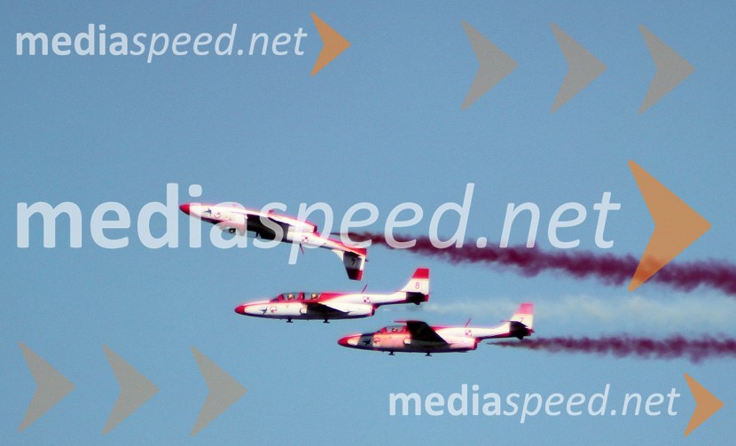 Team Iskry50 let Frecce Tricolore, letalski miting