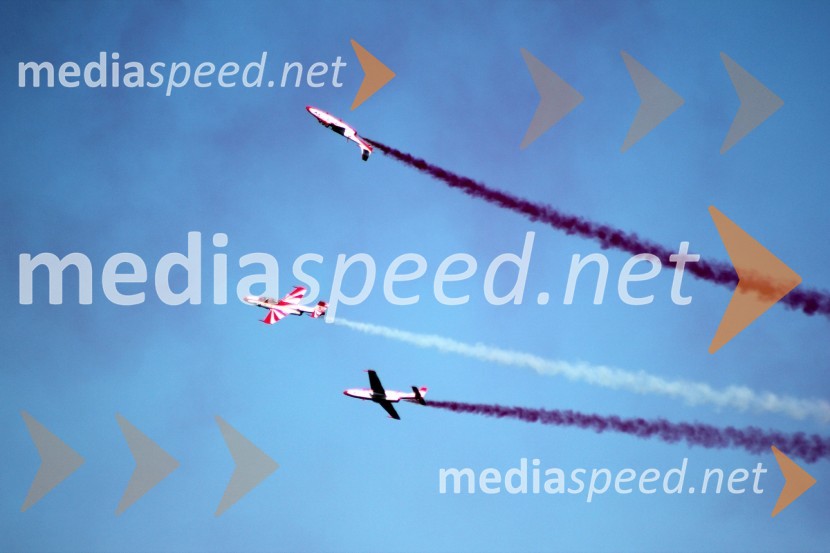 Team Iskry50 let Frecce Tricolore, letalski miting