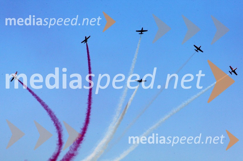 Team Iskry50 let Frecce Tricolore, letalski miting