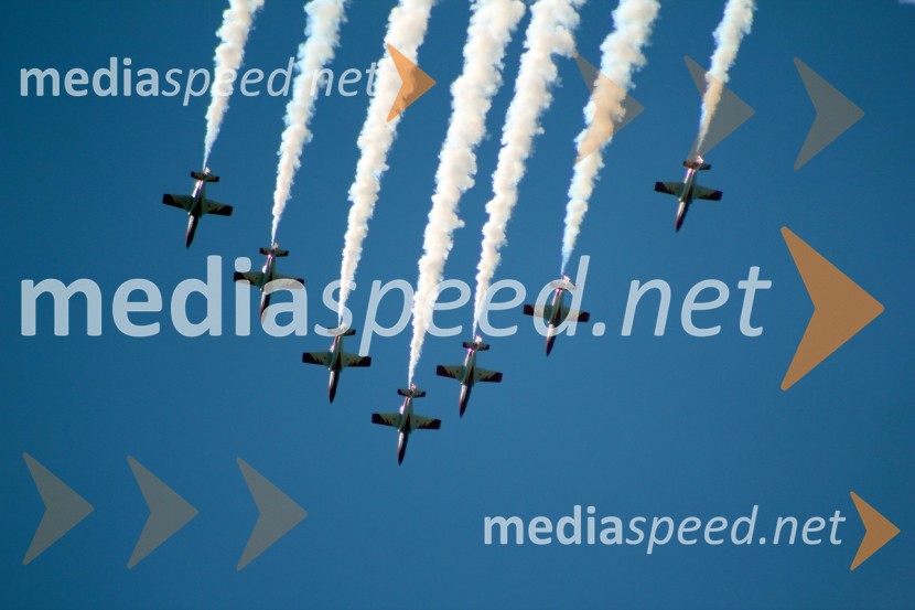 Patrulla Aguila, Španija50 let Frecce Tricolore, letalski miting