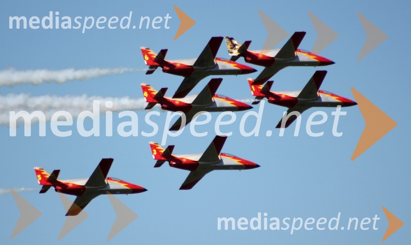 Patrulla Aguila, Španija50 let Frecce Tricolore, letalski miting