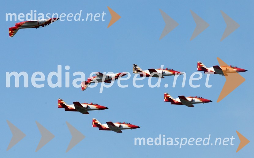 Patrulla Aguila, Španija50 let Frecce Tricolore, letalski miting