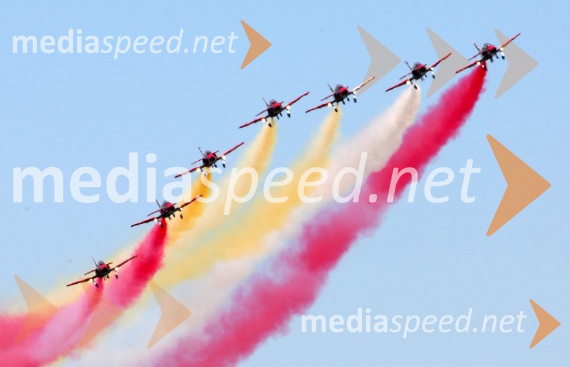Patrulla Aguila, Španija50 let Frecce Tricolore, letalski miting