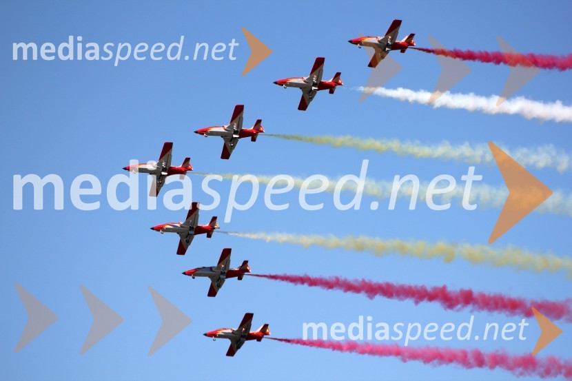 Patrulla Aguila, Španija50 let Frecce Tricolore, letalski miting