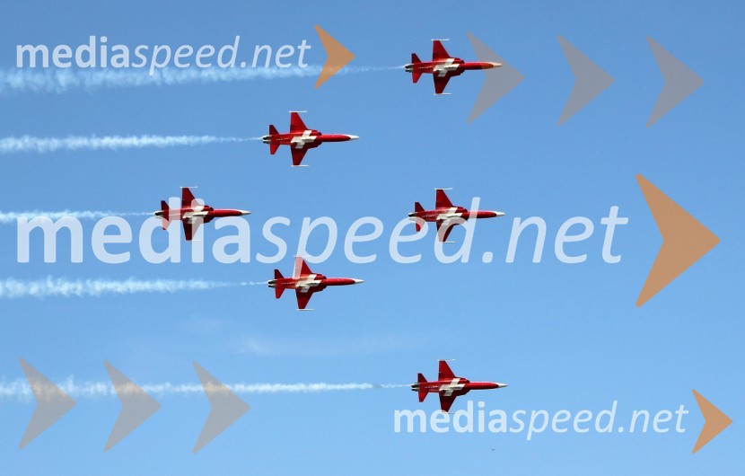 Patrouille Suisse, Španija50 let Frecce Tricolore, letalski miting