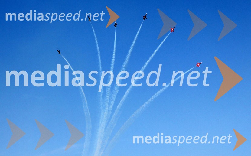 Patrouille Suisse, Španija50 let Frecce Tricolore, letalski miting