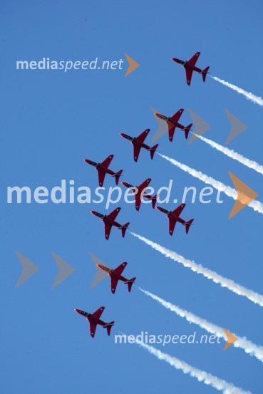 Red Arrows, Anglija50 let Frecce Tricolore, letalski miting