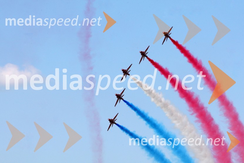 Red Arrows, Anglija50 let Frecce Tricolore, letalski miting