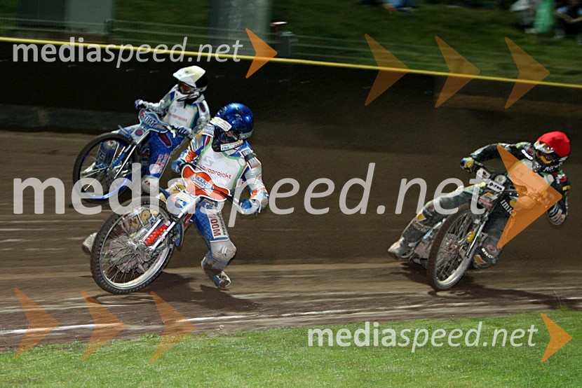Matej Žagar (Slovenija), Tomasz Rempala (Poljska) in Armando Castagna (Italija)SPEEDWAY, 23. zlati znak občine Krško in pokal Franca Babiča