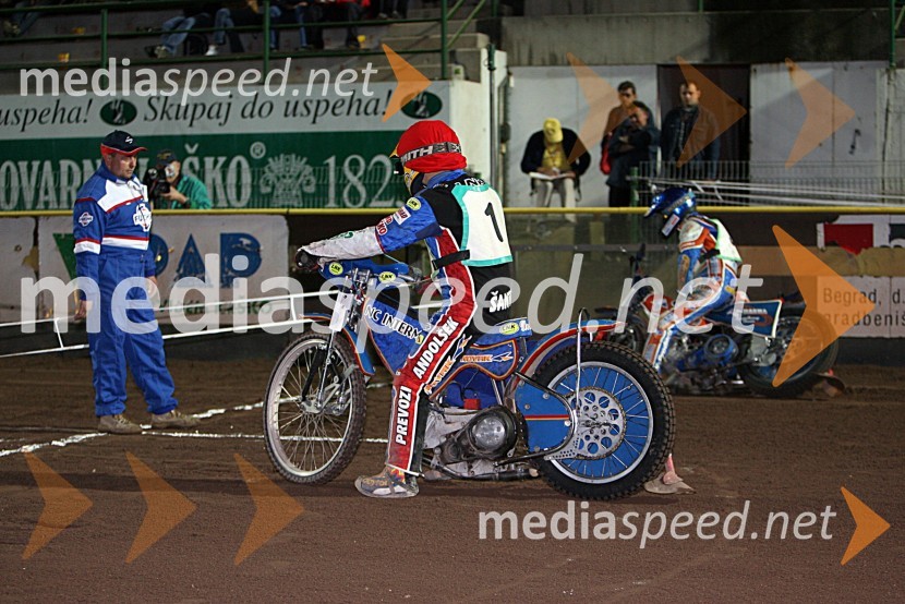 Izak Šantej (Slovenija) in Tomasz Rempala (Poljska)SPEEDWAY, 23. zlati znak občine Krško in pokal Franca Babiča