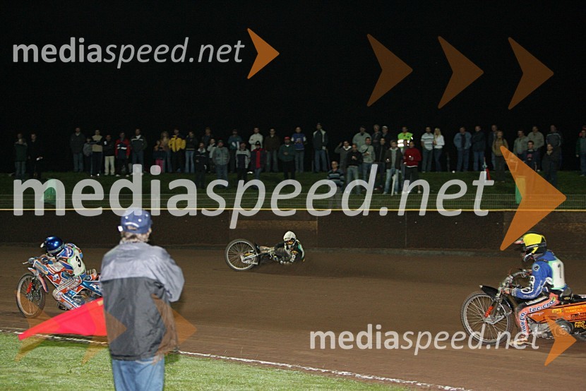 Tomasz Rempala (Poljska), Armando Castagna (Italija) in Miroslaw Fencl (Češka)SPEEDWAY, 23. zlati znak občine Krško in pokal Franca Babiča