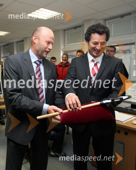 ... in Patrick Vlačič, minister za prometOdprtje daljinskega in avtomatskega železniškega prometa iz centra vodenja prometa