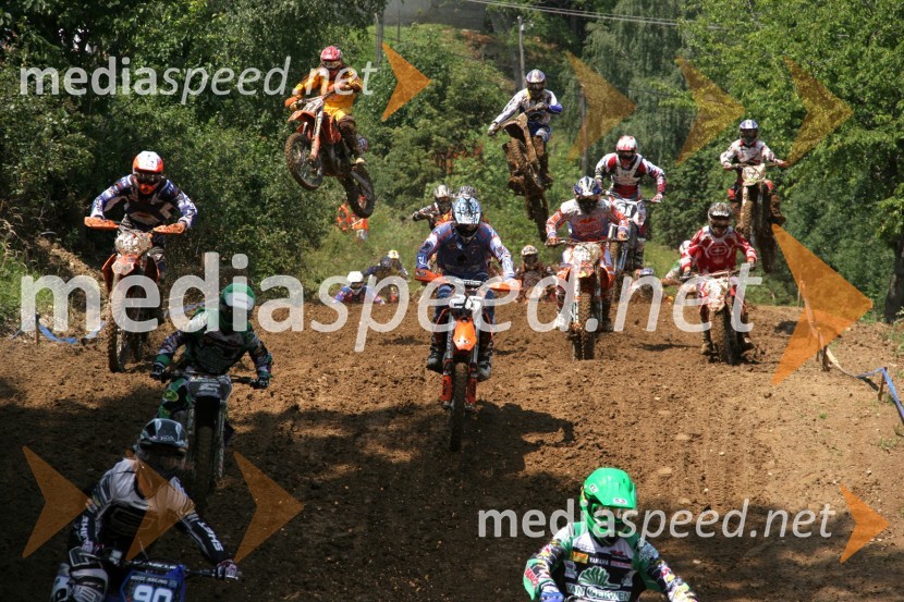 Štart v razredu do 125 ccmMOTOKROS, svetovno prvenstvo MX3 in evropsko prvenstvo do 125 ccm