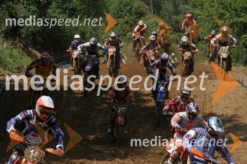 Štart v razredu do 125 ccmMOTOKROS, svetovno prvenstvo MX3 in evropsko prvenstvo do 125 ccm