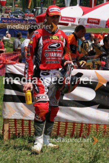 Sašo Kragelj (Slovenija) pred štartomMOTOKROS, svetovno prvenstvo MX3 in evropsko prvenstvo do 125 ccm